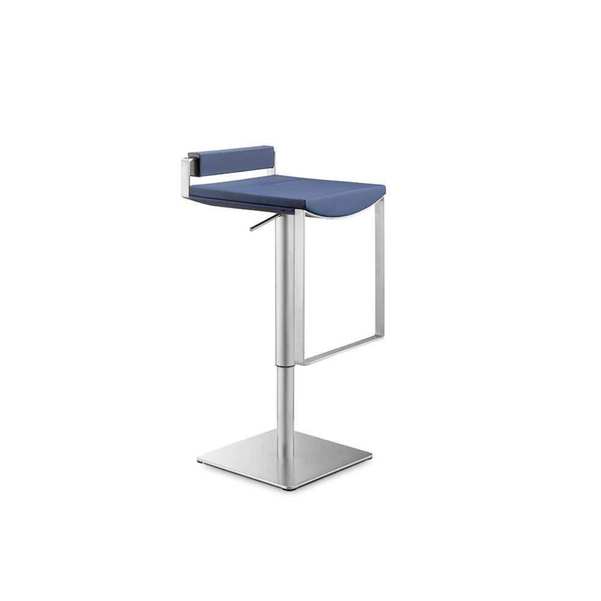 Navy Angle Bar Stool